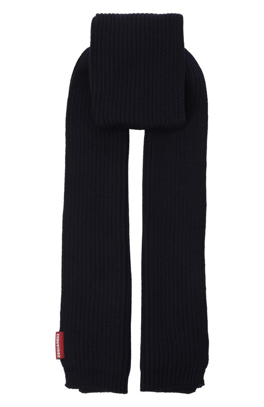Шерстяной комплект из шапки и шарфа Dsquared2 GBM0003/01W00001 Синий  GBM0003/01W00001 Фото 5