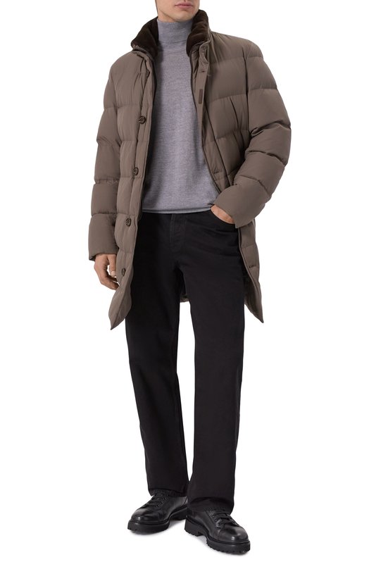 Кожаные ботинки W.Gibbs 0672001/CERV0 VACCHETTA FUR_NAPPA/SHI/EVA Чёрный  0672001/CERV0 VACCHETTA FUR_NAPPA/SHI/EVA Фото 2