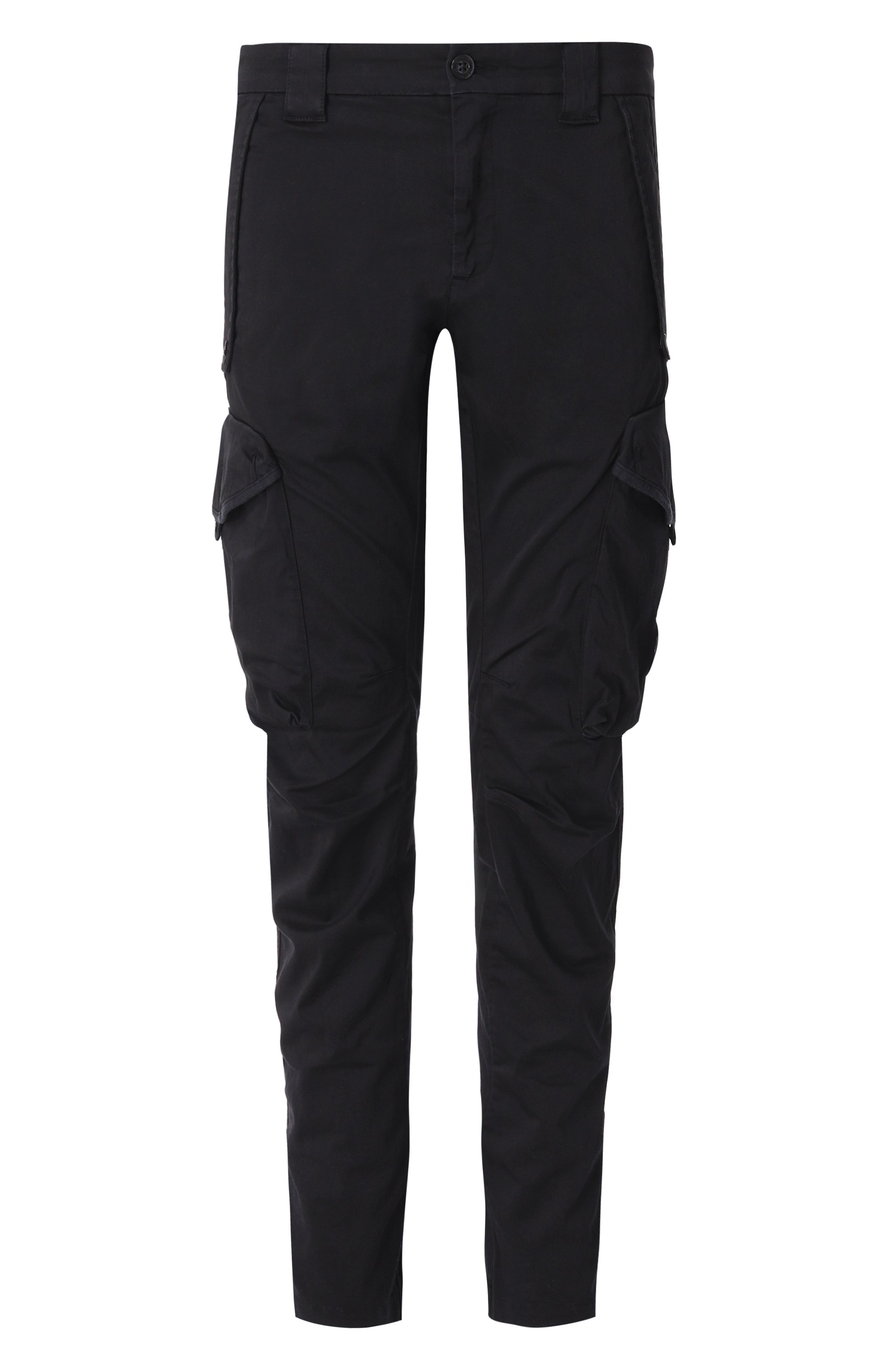 Хлопковые брюки-карго C.P. COMPANY черного цвета по цене 28200 руб., арт. 18CMPA058A005694G, фото 1 Хлопковые брюки-карго C.P. COMPANY, арт. 18CMPA058A005694G, фото 1