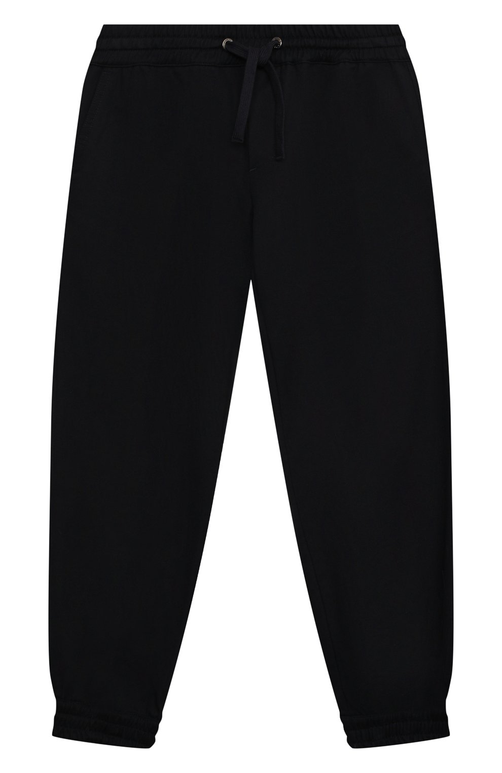 Хлопковые джоггеры DOLCE & GABBANA темно-синего цвета по цене 24600 руб., арт. L43P63/G7YXF/2-6, фото 1 Хлопковые джоггеры DOLCE & GABBANA, арт. L43P63/G7YXF/2-6, фото 1