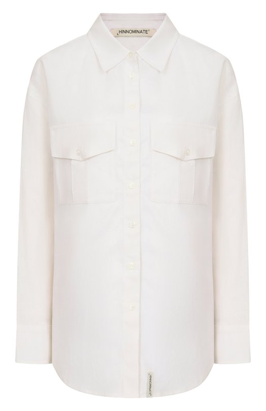 Рубашка изо льна и вискозы HINNOMINATE HMABW02631 Белый HMABW02631