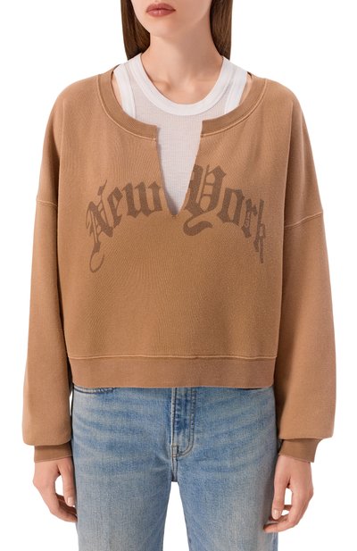 Свитшот из хлопка и лиоцелла R13, арт. R13WK251-001UU, фото 3