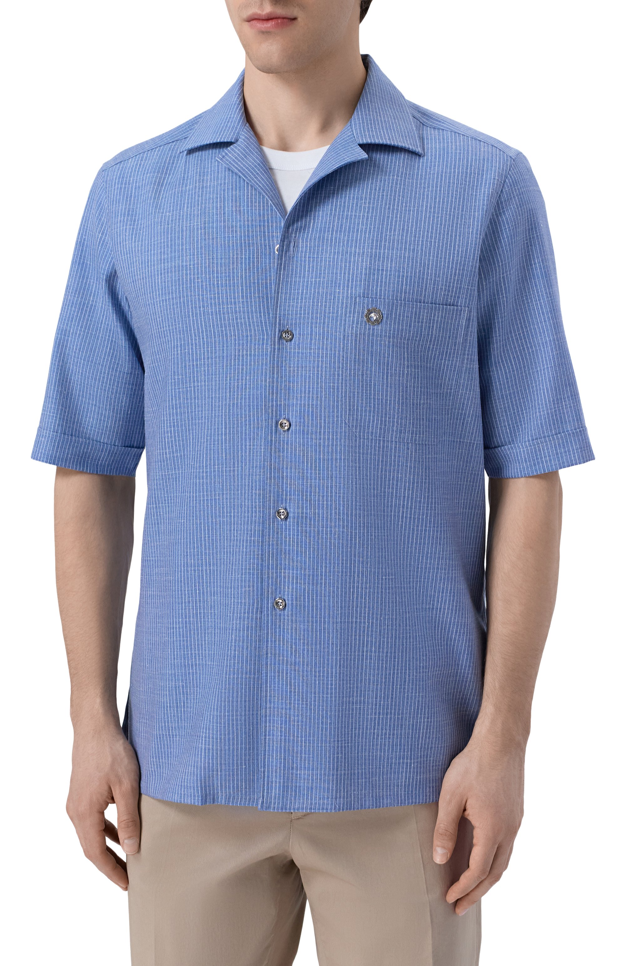 Рубашка из шерсти и шелка STEFANO RICCI, арт. SP008239/WKL09U, фото 3