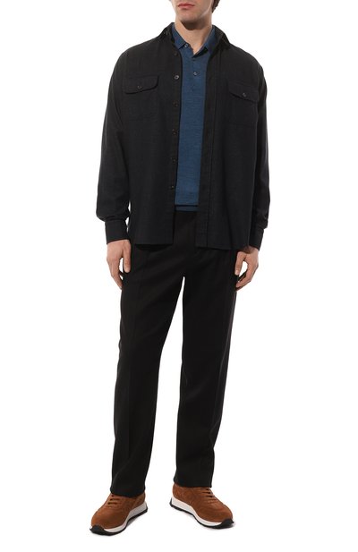 Поло из шерсти и шелка GRAN SASSO, арт. 57132/13190, фото 2