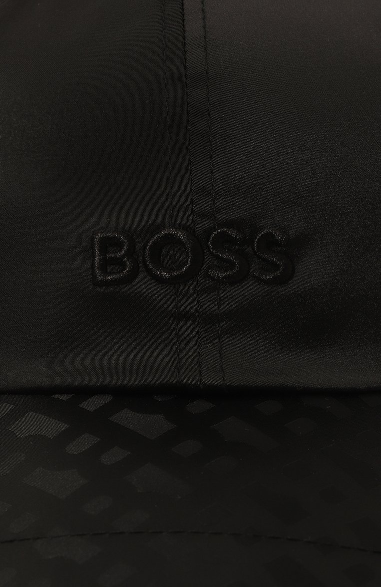 Мужская бейсболка BOSS черного цвета, арт. 50515749 | Фото 4 (Материал: Хлопок, Текстиль, Синтетический материал; Нос: Не проставлено; Материал сплава: Проставлено)