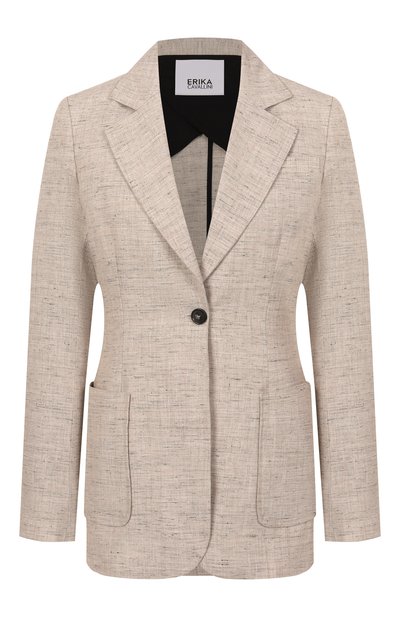 Женский жакет из вискозы и льна ERIKA CAVALLINI, арт. P5S006