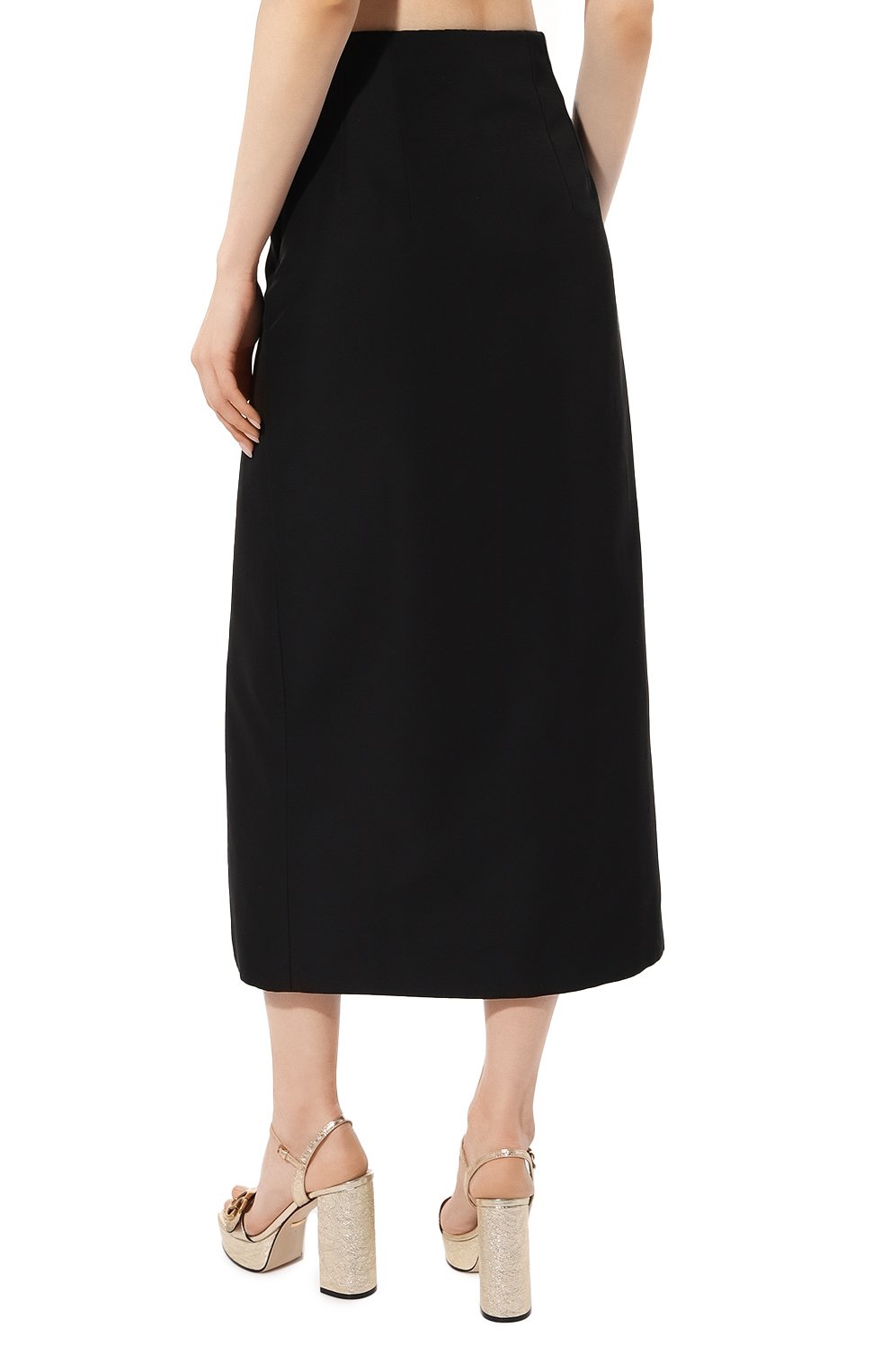 Юбка из хлопка и вискозы GUCCI, арт. 616069 ZADUU, фото 4