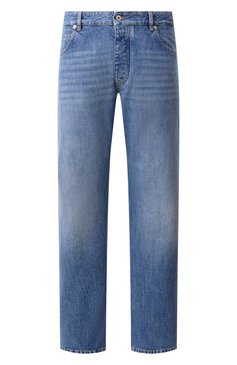 Мужские джинсы BOTTEGA VENETA синего цвета, арт. 813511/V42W0 | Фото 1 (Детали: Делаве; Силуэт М (брюки): Прямые; Стили: Кэжуэл, Повседневный; Длина (брюки, джинсы): Стандартные; Материал внешний: Деним, Хлопок; Материал сплава: Проставлено; Кросс-КТ: Деним; Драгоценные камни: Проставлено)