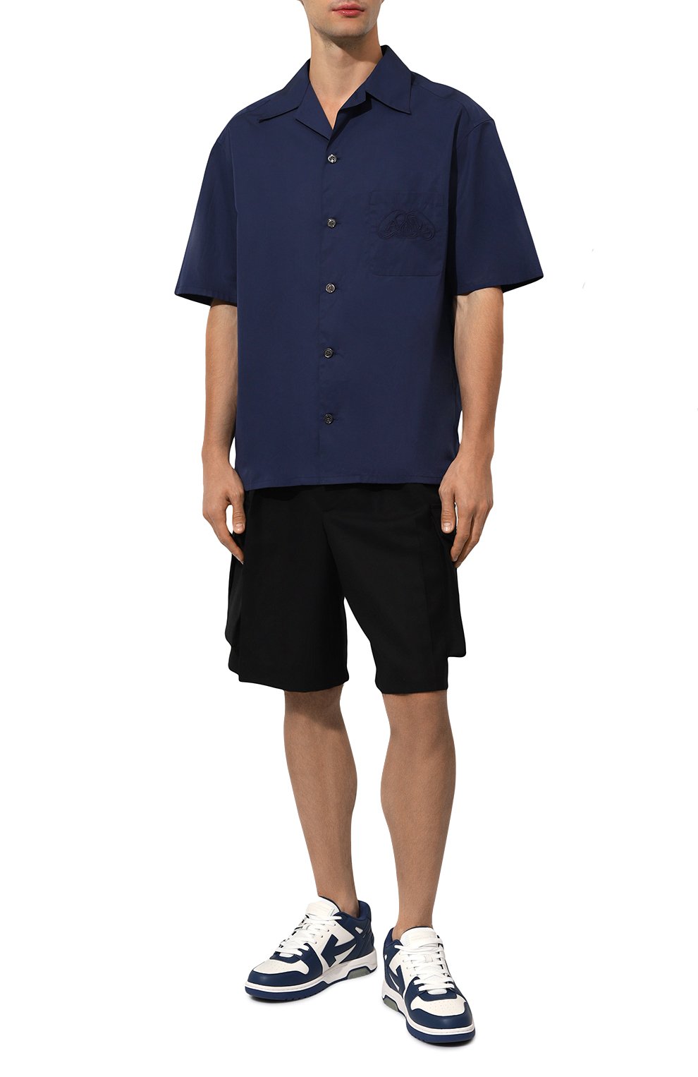 Кожаные кеды out of office OFF-WHITE, арт. 0MIA189C99LEA007, фото 2