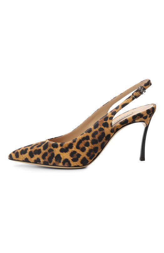 Замшевые туфли Malesia Blade Casadei 1G660A080T/MALES Леопардовый  1G660A080T/MALES Фото 4