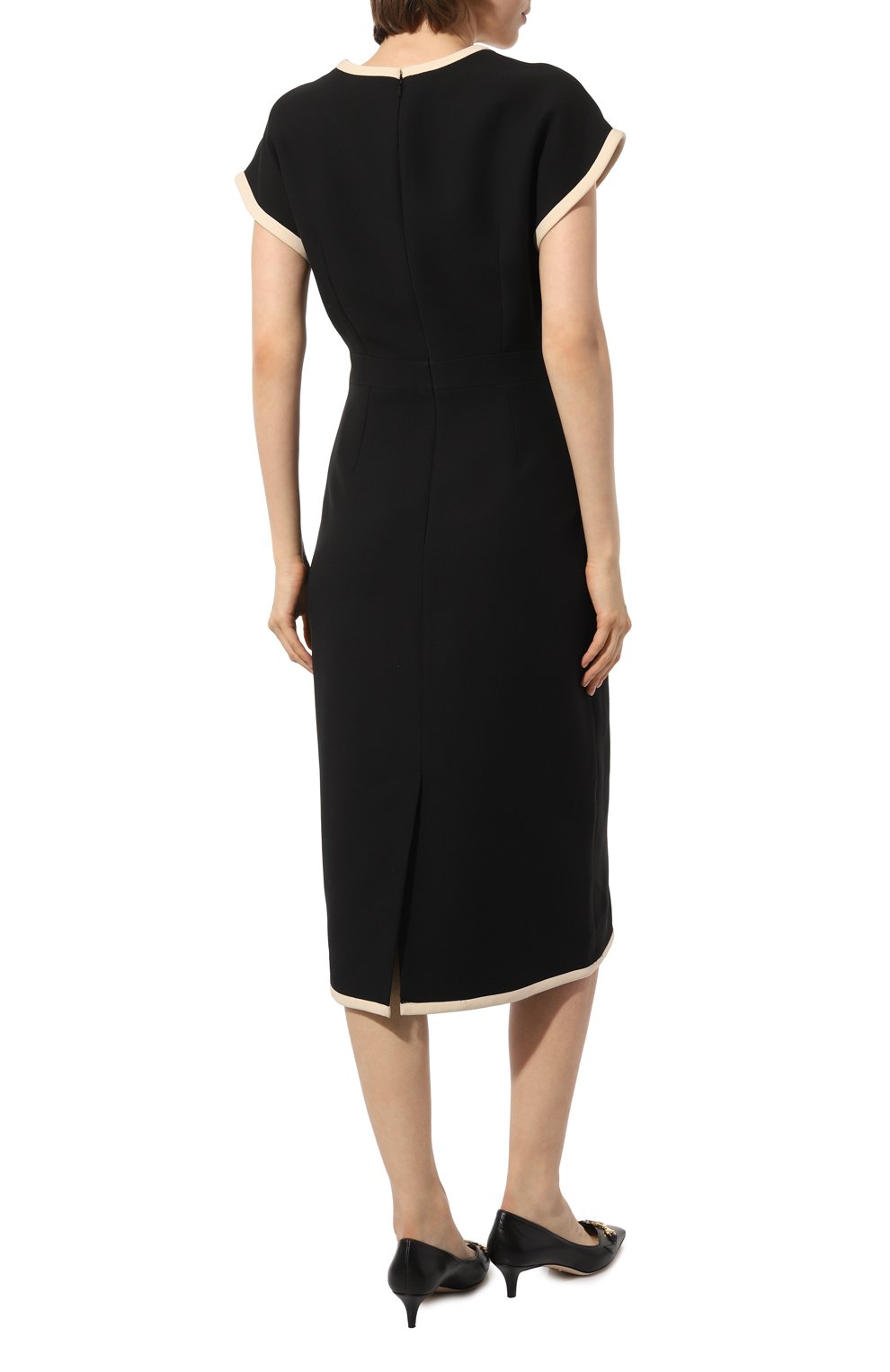 Платье из шерс ти и шелка GUCCI, арт. 601918 ZAD88, фото 4