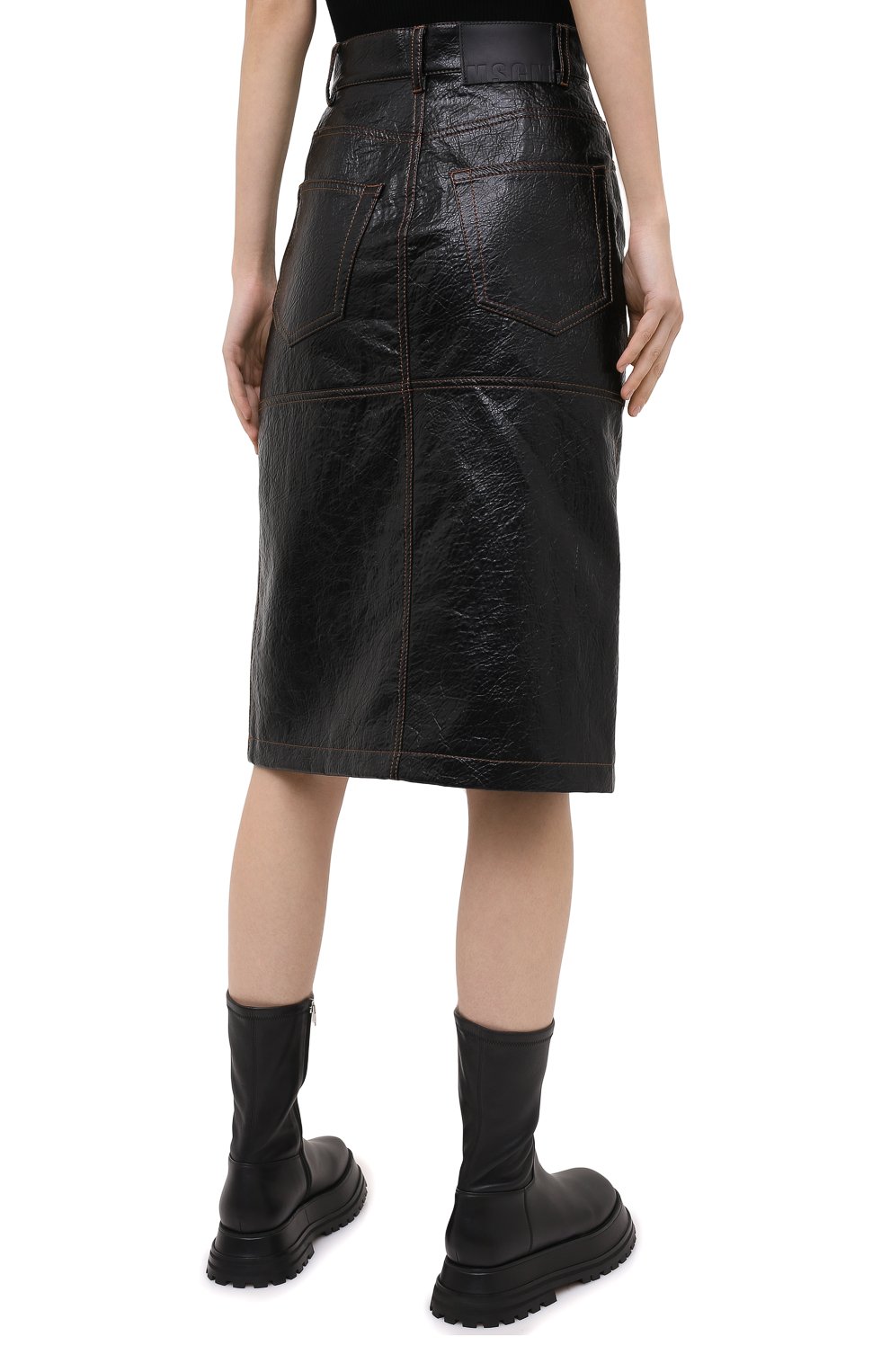 Юбка MSGM черного цвета по цене 44550 руб., арт. 2941MDD22 207670, фото 4 Юбка MSGM, арт. 2941MDD22 207670, фото 4