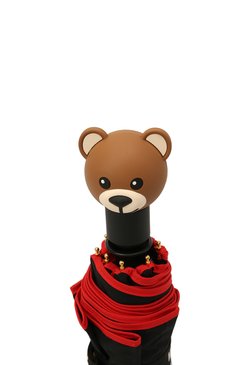 Женский складной зонт MOSCHINO черного цвета, арт. 8031-0PENCL0SE | Фото 5 (Материал: Металл, Текстиль, Синтетический материал; Региональные ограничения белый список (Axapta Mercury): RU; Нос: Не проставлено; Материал сплава: Проставлено)