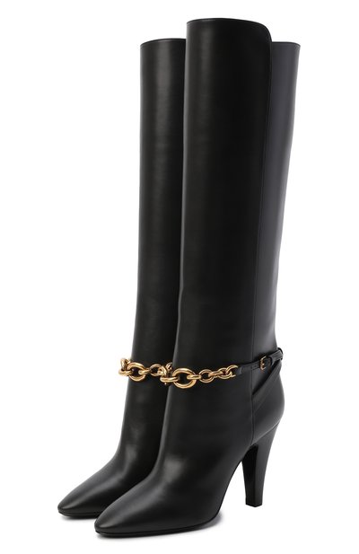 Женские кожаные сапоги le maillon 95 SAINT LAURENT, арт. 670254/2W700