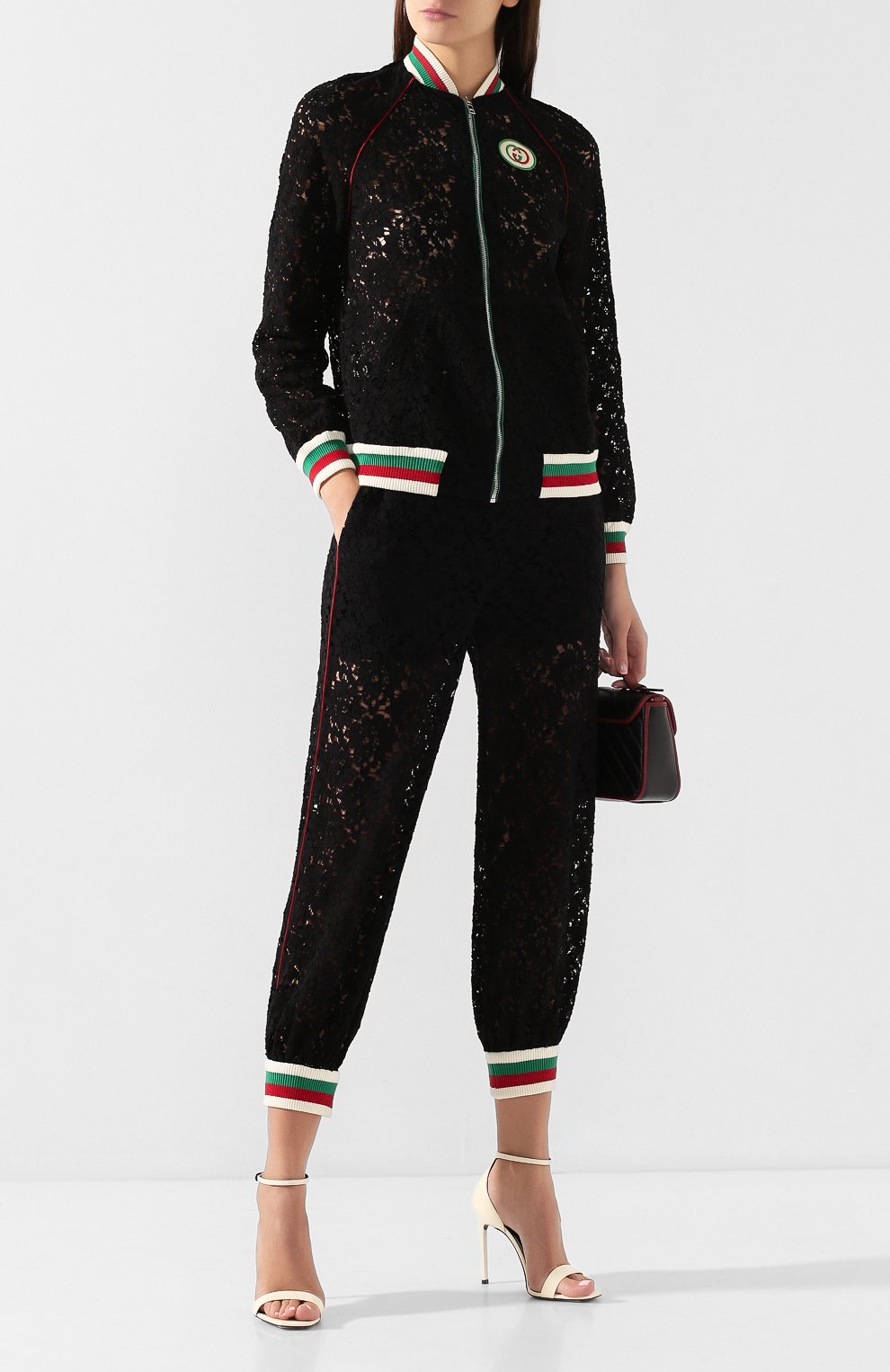 Бомбер из смеси вискозы и хлопка GUCCI черного цвета по цене 285120 руб., арт. 575927/ZACDX, фото 2 Бомбер из смеси вискозы и хлопка GUCCI, арт. 575927/ZACDX, фото 2
