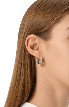 Женские серьги NUMBERING серебряного цвета, арт. 8101M | Фото 2 (Нос: Не проставлено; Региональные ограничения белый список (Axapta Mercury): Не проставлено; Материал: Серебро)