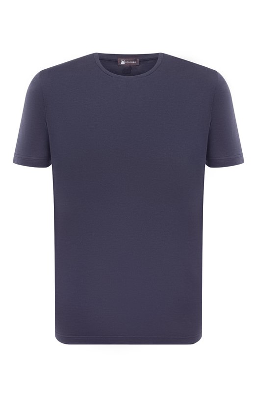 Футболка из шелка и хлопка Colombo TS00380/A00897 Синий TS00380/A00897