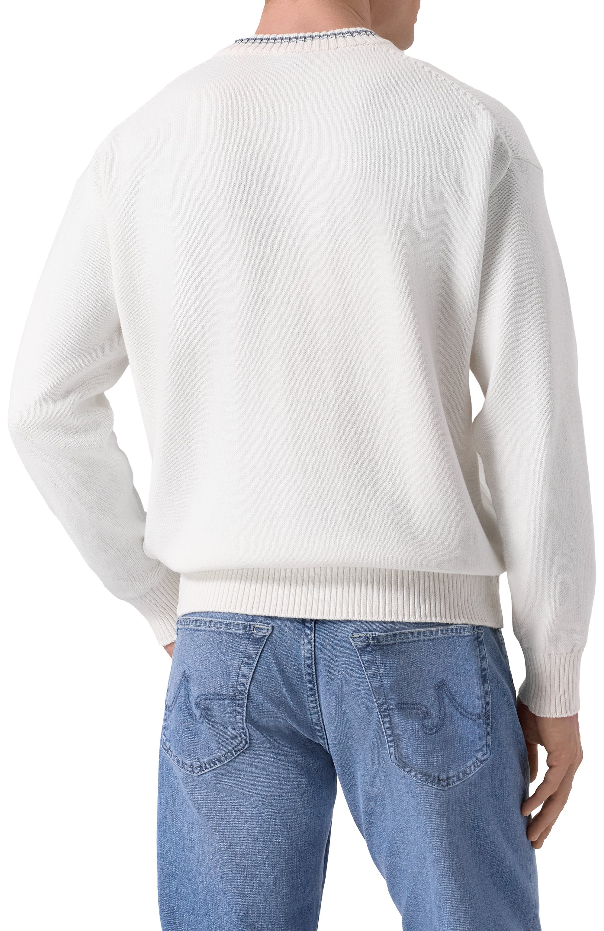 Хлопковый свитер BOSS ORANGE, арт. 50536391, фото 4