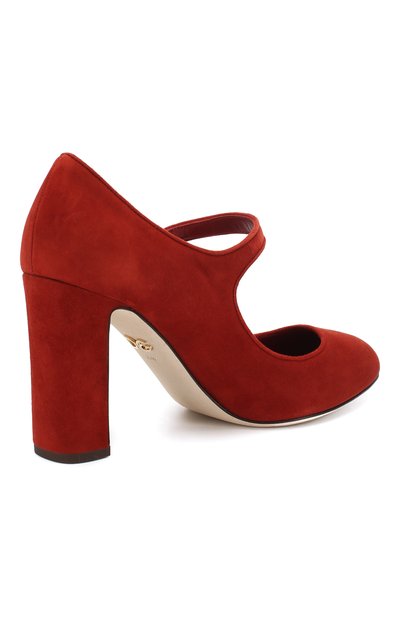 Замшевые туфли mary jane vally  DOLCE & GABBANA, арт. CD0883/A1275, фото 4