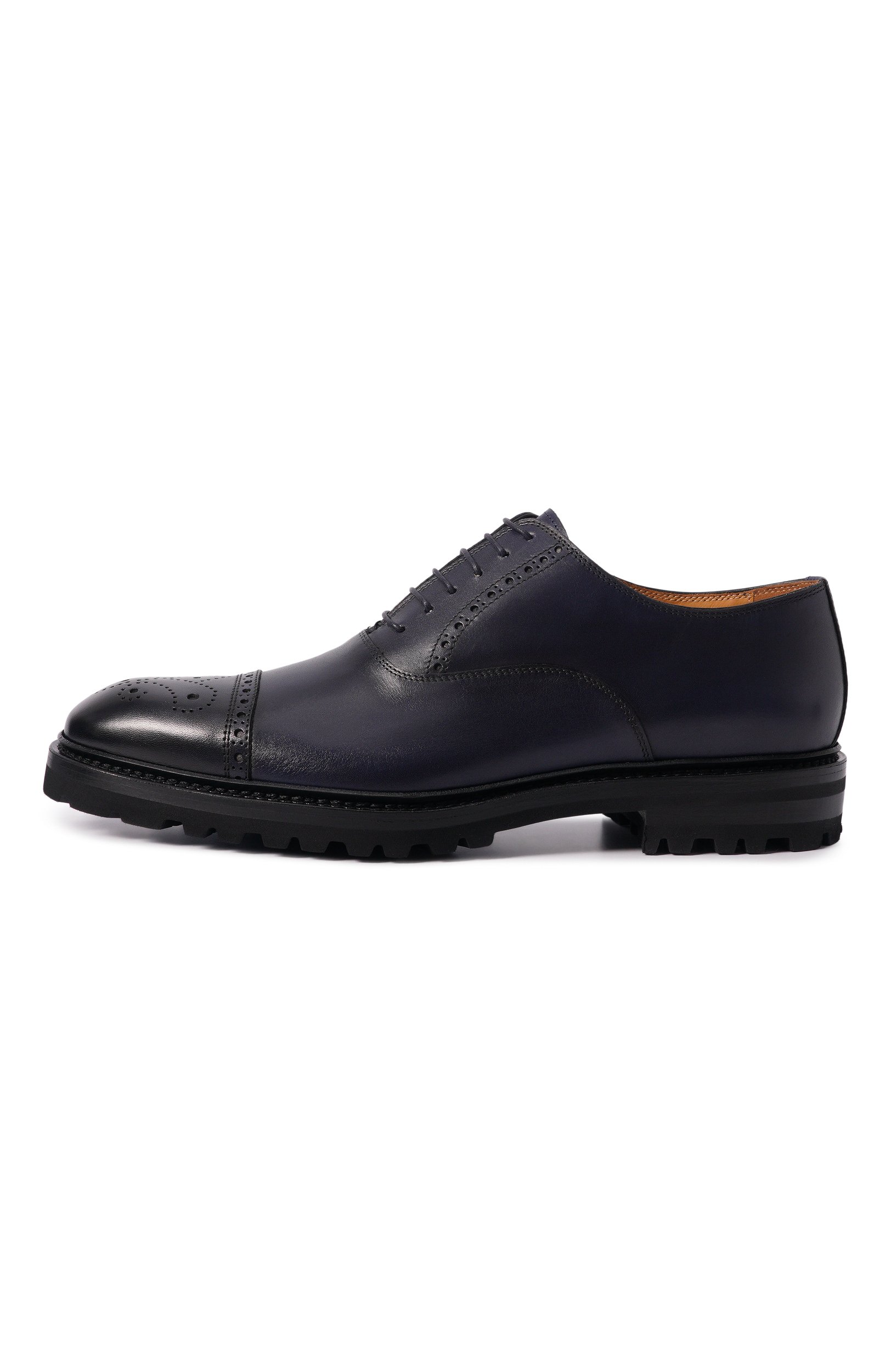 Кожаные оксфорды KITON, арт. USSA526N00100, фото 3