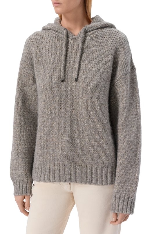 Худи из хлопка и шерсти Bogner 86709246 Серый  86709246 Фото 3