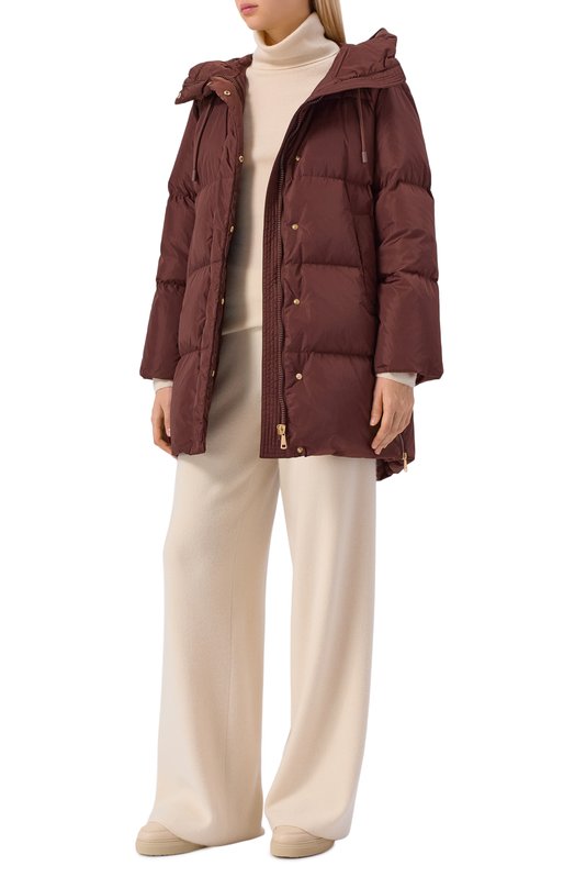 Пуховик Weekend Max Mara NEW BEMB0 Коричневый  NEW BEMB0 Фото 2