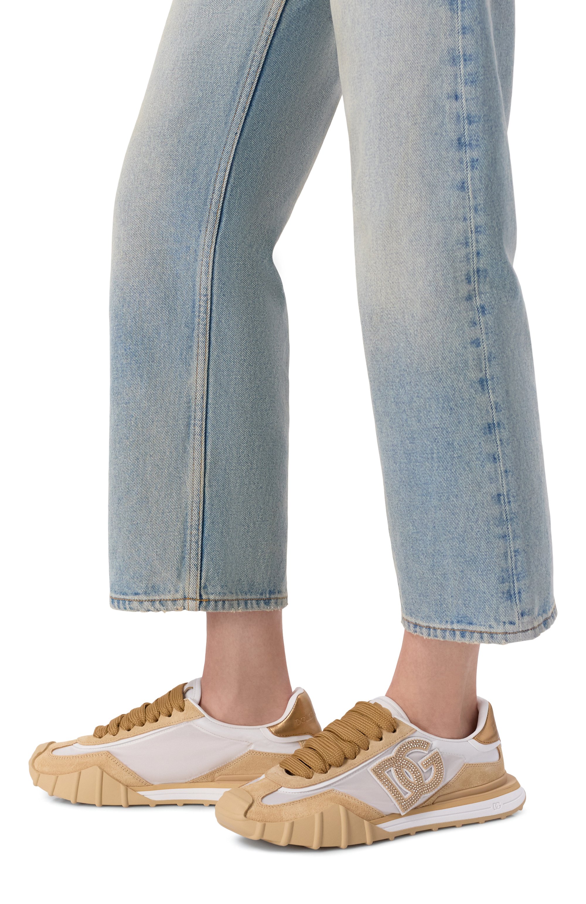 Комбинированные кроссовки dg athletic DOLCE & GABBANA, арт. CK2384/A6N71, фото 2