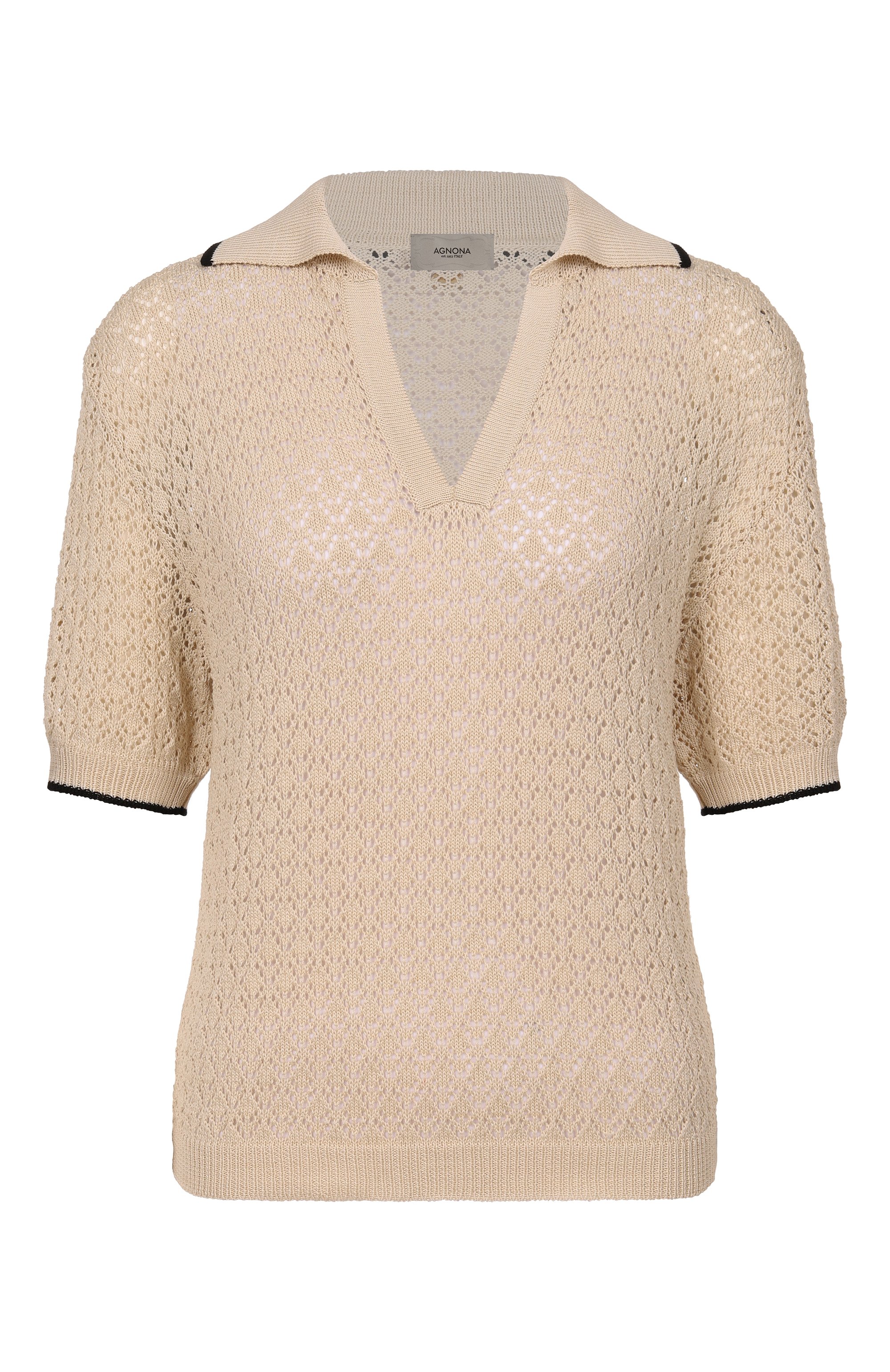 Хлопковое поло AGNONA, арт. K311055E/7C080PE, фото 1