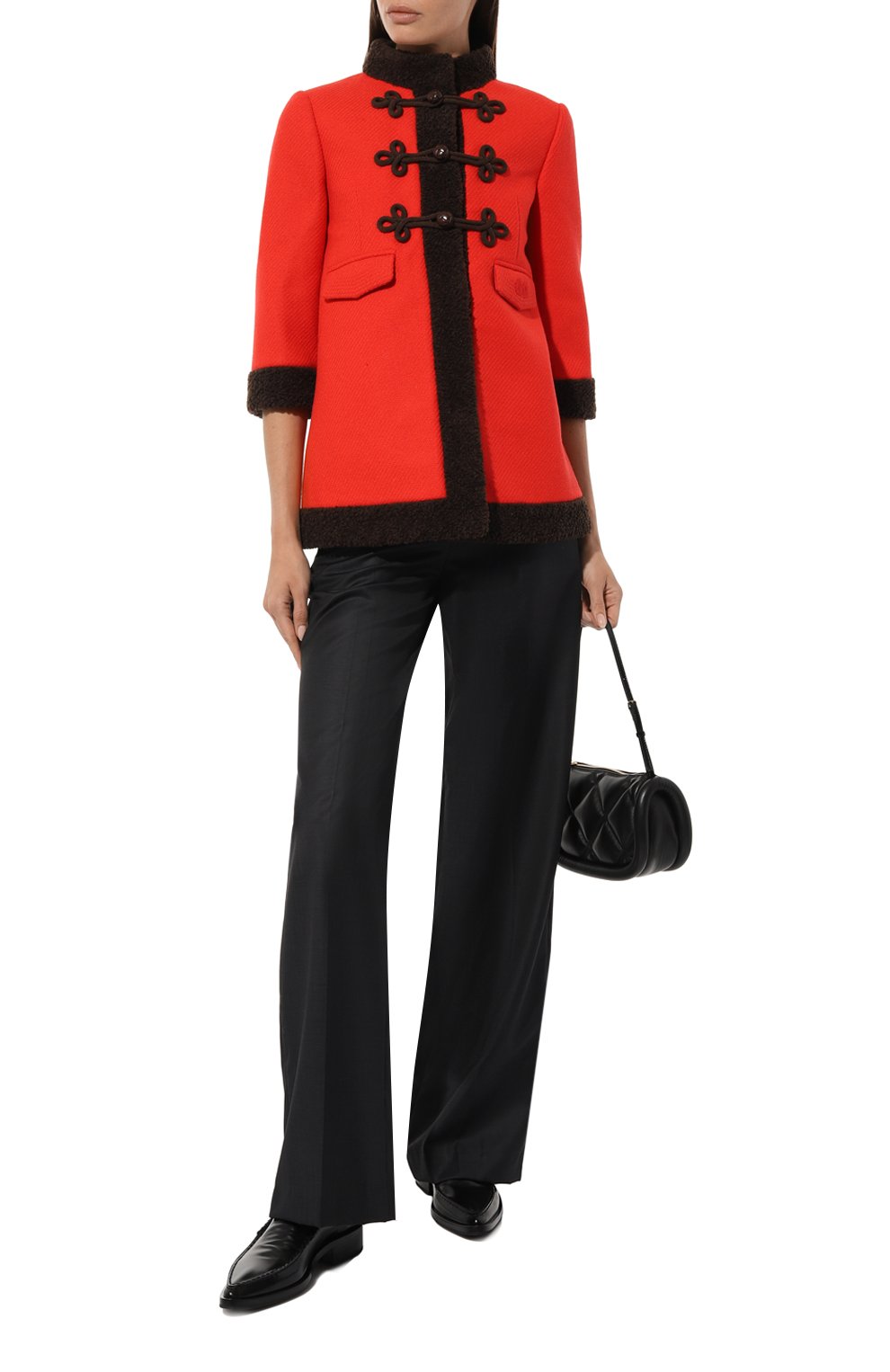 Шерстяное полупальто GUCCI, арт. 633365 ZAFMB, фото 2