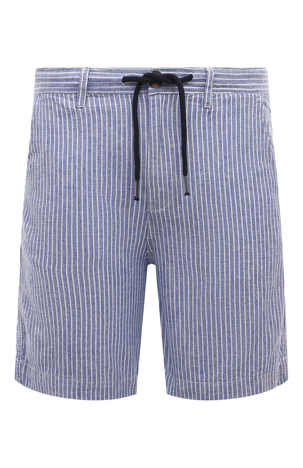 Шорты из хлопка и льна LA MARTINA синего цвета по цене 15200 руб., арт. YMB005/TW517, фото 1 Шорты из хлопка и льна LA MARTINA, арт. YMB005/TW517, фото 1