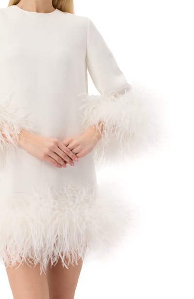 Платье с отделкой перьями страуса DICE KAYEK, арт. SS25R246, фото 5