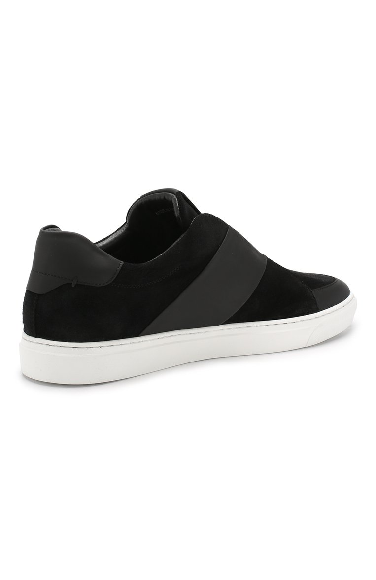 Мужские кожаные кеды bolt 2 HARRYS OF LONDON черного цвета, арт. B0LT 2 N0BLE SUEDE/TECH LEATHER | Фото 4 (Подошва: Массивная; Материал внутренний: Натуральная кожа; Статус проверки: Проверена категория; Материал утеплителя: Без утеплителя; Стили: Классический; Драгоценные камни: Проставлено; Материал сплава: Проставлено; Материал внешний: Натуральная кожа; Кросс-КТ: Низкие)