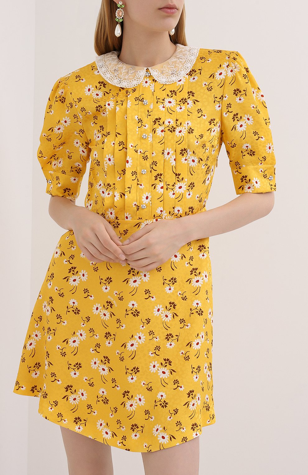 Шелковое платье MIU MIU, арт. MF3584-1V9B-F0388, фото 3