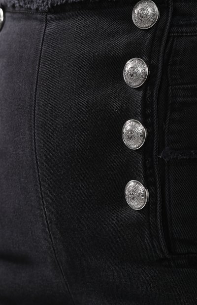 Джинсы с потертостями BALMAIN черного цвета по цене 106500 руб., арт. RF15306/D027, фото 5 Джинсы с потертостями BALMAIN, арт. RF15306/D027, фото 5
