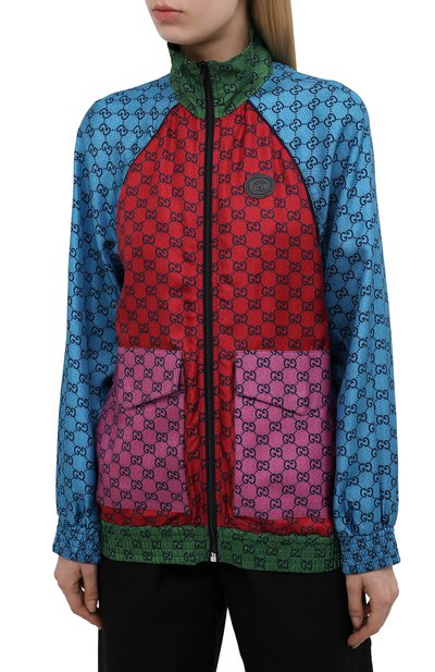 Шелковый бомбер GUCCI, арт. 660265/XJDJJ, фото 3