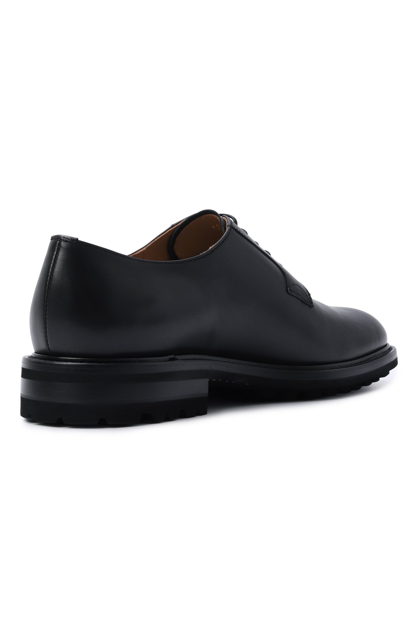 Кожаные дерби KITON черного цвета по цене 138500 руб., арт. USSA504N01493, фото 4 Кожаные дерби KITON, арт. USSA504N01493, фото 4