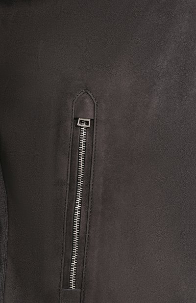 Шерстяной кардиган с кожаной отделкой TOM FORD, арт. BSM93/TFK154, фото 5