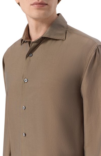 Рубашка из шелка и хлопка CANALI, арт. CSL7065/GM03656, фото 5