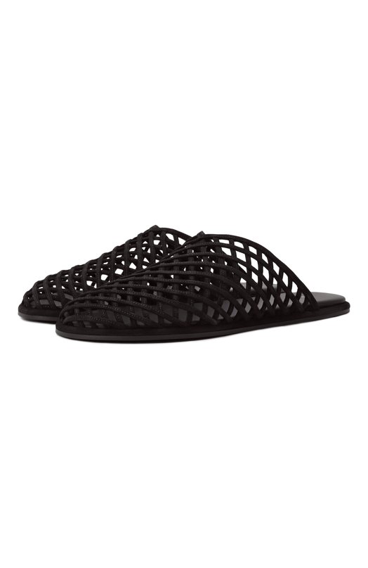 Замшевые сабо Atik Woven Neous 00477B01 Чёрный 00477B01