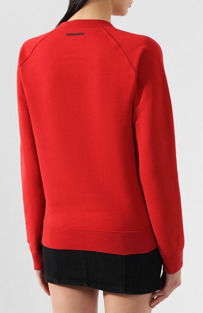 Хлопковый свитшот mert & marcus 1994 DSQUARED2 красного цвета по цене 48750 руб., арт. S73GU0044/S25030, фото 4 Хлопковый свитшот mert & marcus 1994 DSQUARED2, арт. S73GU0044/S25030, фото 4