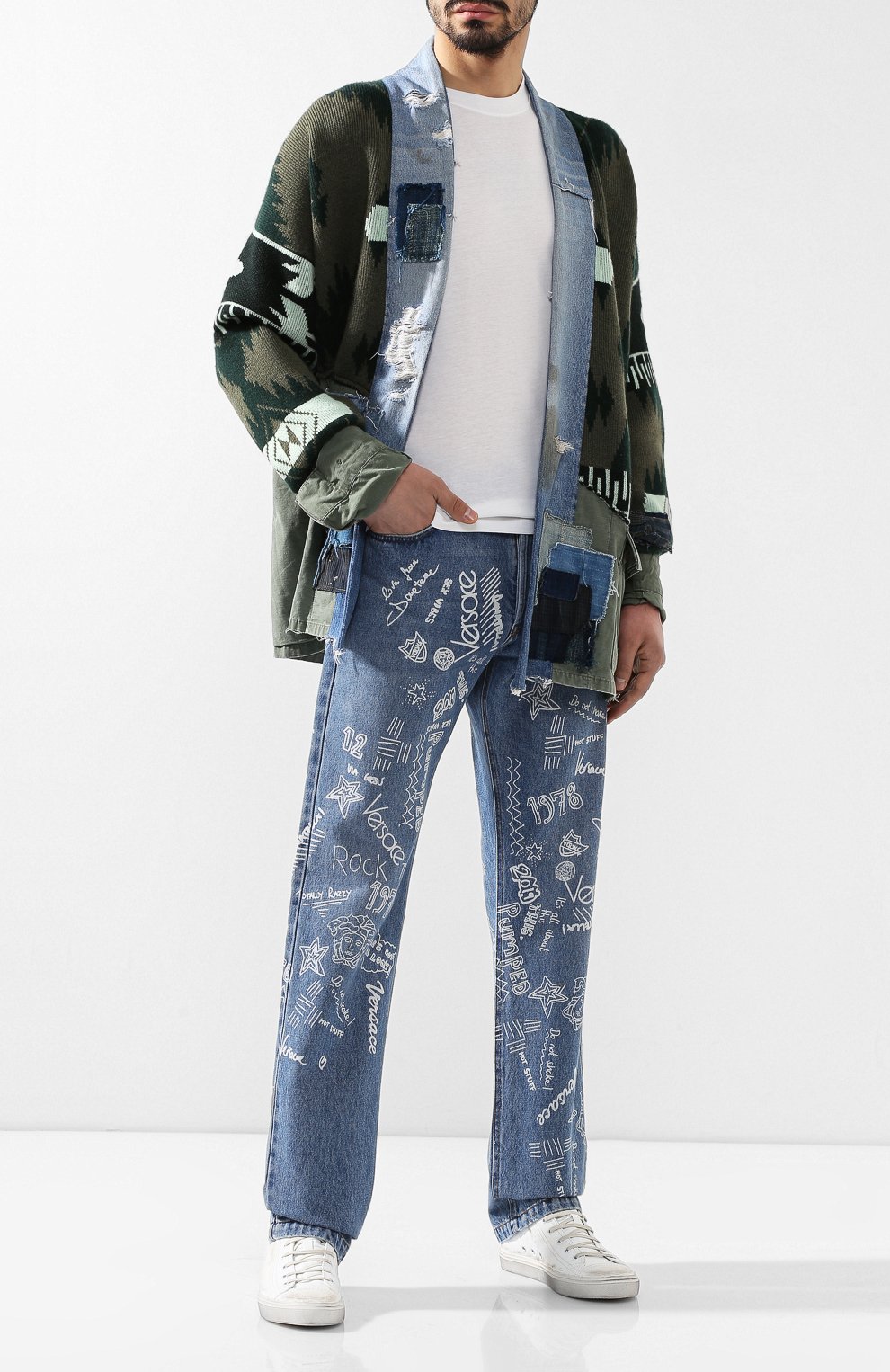 Джинсы прямого кроя VERSACE, арт. A81456/A228566, фото 2