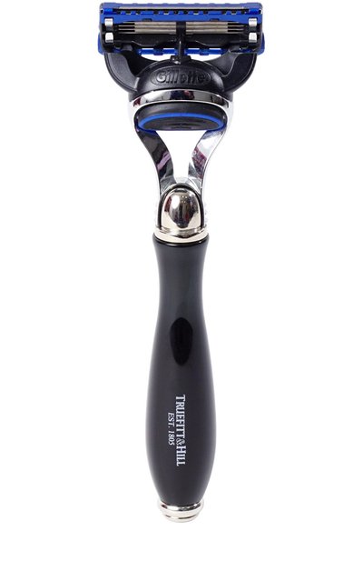 Станок для бритья fusion эбонит с хромом wellington TRUEFITT AND HILL бесцветного цвета по цене 42200 руб., арт. 265, фото 1 Станок для бритья fusion эбонит с хромом wellington TRUEFITT AND HILL, арт. 265, фото 1