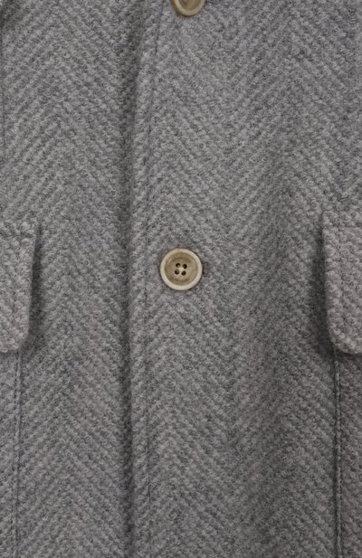Шерстяное пальто ELEVENTY серого цвета по цене 65450 руб., арт. EX2P10/E0218/10-16, фото 3 Шерстяное пальто ELEVENTY, арт. EX2P10/E0218/10-16, фото 3