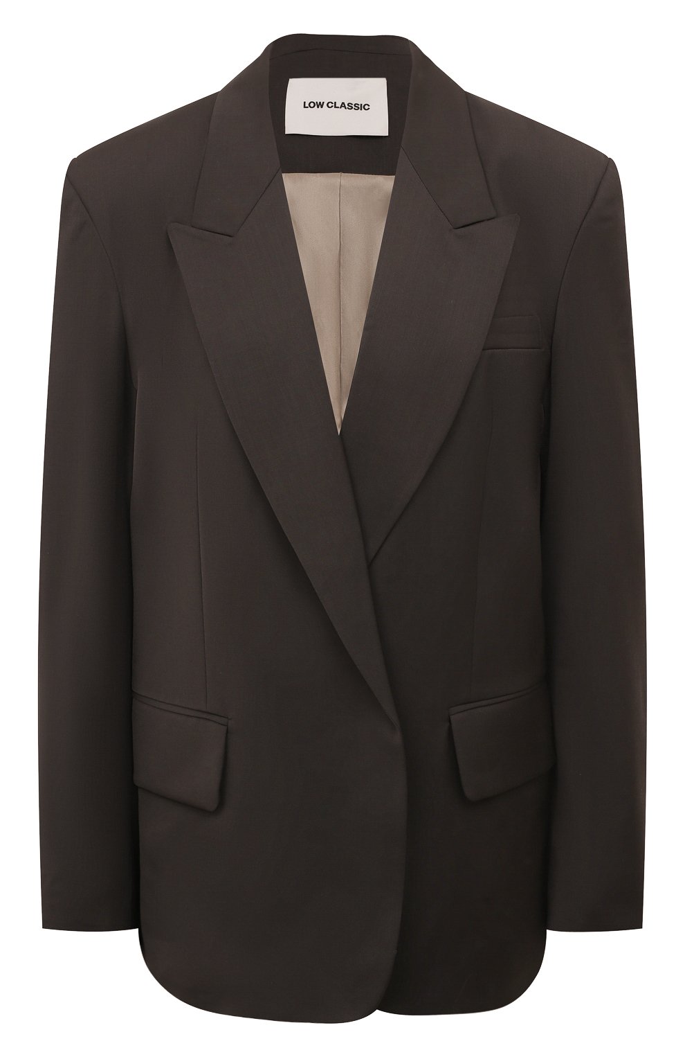 Жакет LOW CLASSIC серого цвета по цене 65400 руб., арт. L0W22PF_BZ04CC, фото 1 Жакет LOW CLASSIC, арт. L0W22PF_BZ04CC, фото 1