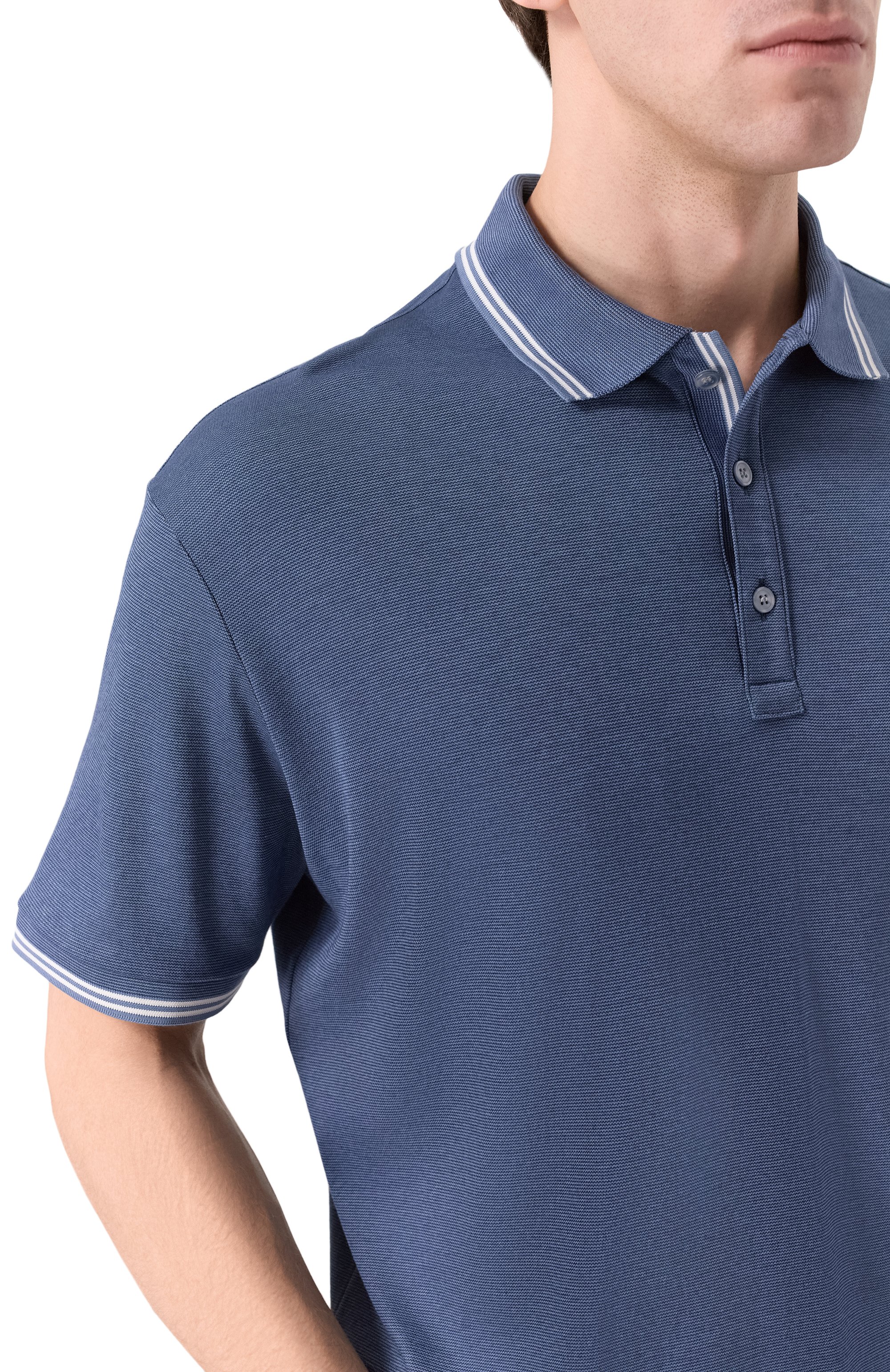 Поло из хлопка и лиоцелла PAUL&SHARK, арт. 26411256_001, фото 5