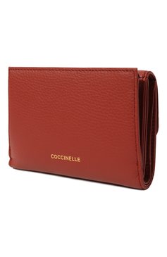 Женские кожаный кошелек COCCINELLE красного цвета, арт. E2 MQF 11 66 01 | Фото 2 (Материал: Натуральная кожа; Нос: Не проставлено; Материал сплава: Проставлено)