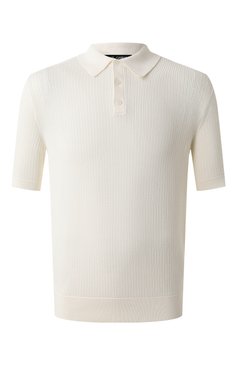 Мужское хлопковое поло DOLCE & GABBANA кремвого цвета, арт. GXZ15T/JBCF0 | Фото 1 (Рукава: Короткие; Длина (для топов): Стандартные; Материал сплава: Проставлено; Драгоценные камни: Проставлено; Застежка: Пуговицы; Стили: Кэжуэл; Принт: Без принта; Кросс-КТ: Трикотаж; Материал внешний: Хлопок)