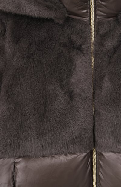 Пуховое пальто HERNO темно-серого цвета по цене 59950 руб., арт. PI000185G/12017Z/10-14, фото 3 Пуховое пальто HERNO, арт. PI000185G/12017Z/10-14, фото 3