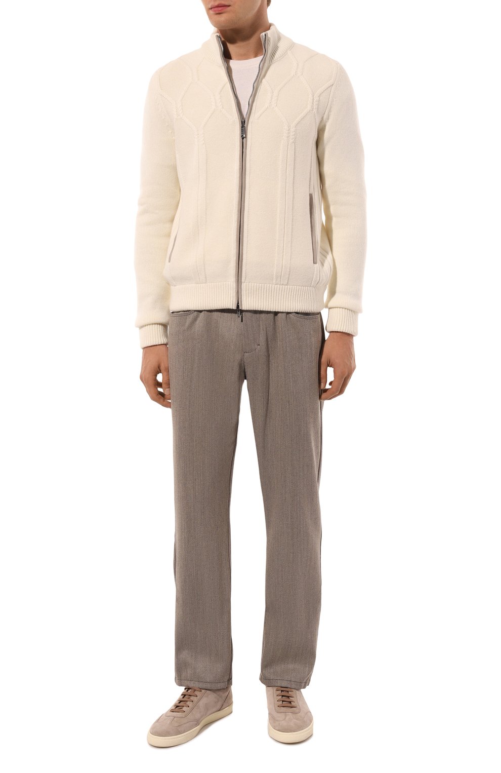 Брюки из шерсти и хлопка ZILLI, арт. J5T301M0225VZRW00, фото 2