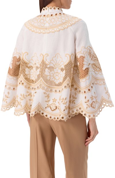 Льняная блузка ZIMMERMANN, арт. 5798TRS262, фото 3